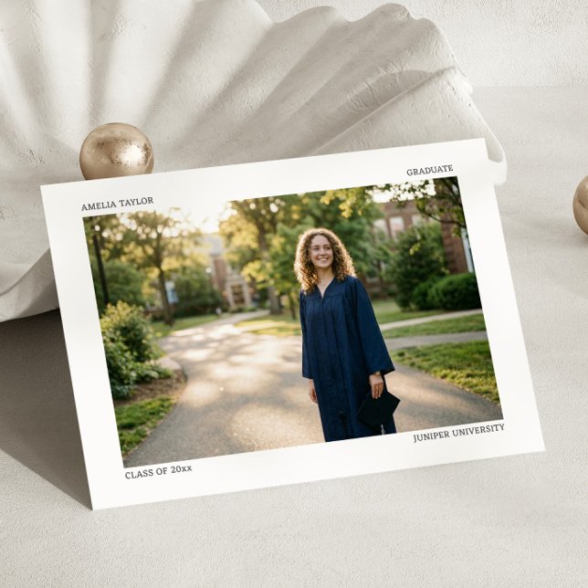 Landscape Editorial Photo Minimalist Graduate 2026 Announcement (Creator Uploaded)