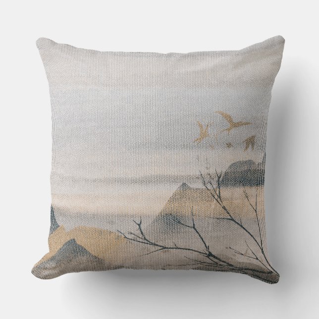 Landscape Fabric Texture Pillow (Front)