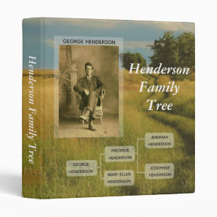 Landscape Family Tree Genealogy Album 3 Ring Binder