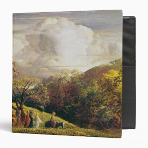 Landscape, figures and cattle binder