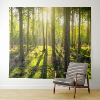 Landscape Forest Sun Tapestry by jetglo at Zazzle