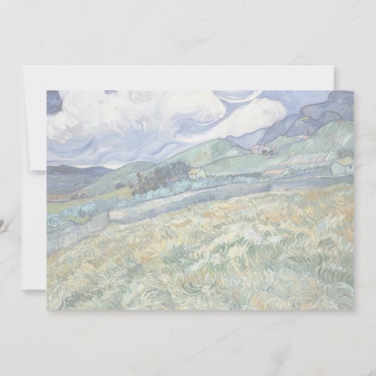 Landscape from Saint-Remy by Vincent Van Gogh (Back)