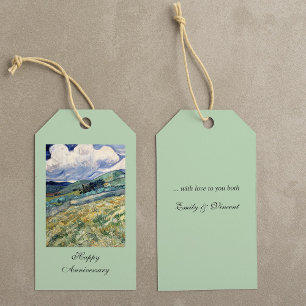  Landscape from Saint-Rémy by Vincent Van Gogh  Gift Tags