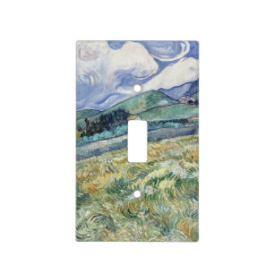 Landscape from Saint-Remy by Vincent Van Gogh Light Switch Cover