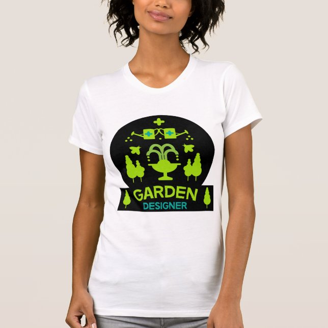 Landscape Garden Designer  Landscaper | Gardener M T-Shirt (Front)