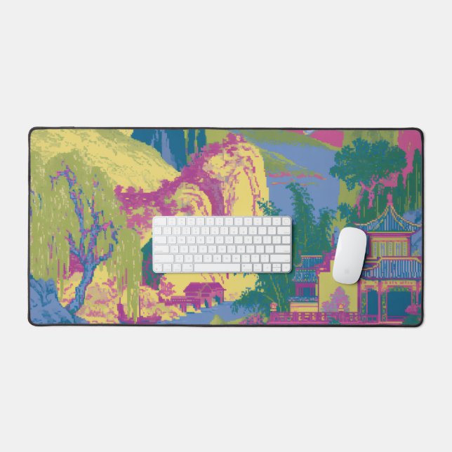 Landscape Garden Large Mouse Pad (Keyboard & Mouse)