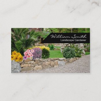 Landscape Gardener Business Card by KeyholeDesign at Zazzle