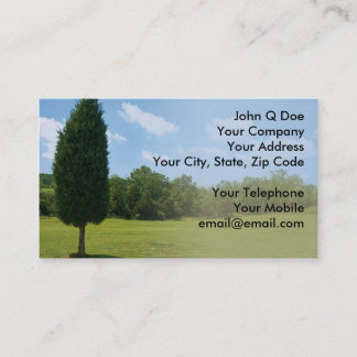 Landscape Gardener land management Business Card