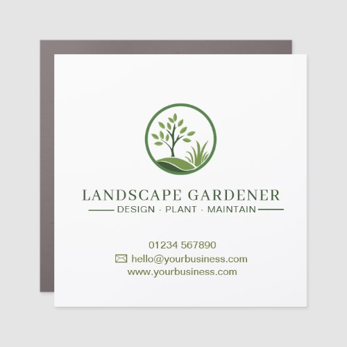 Landscape Gardener | Professional Gardening Car Magnet