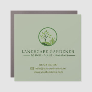 Landscape Gardener Professional Gardening Car Magnet