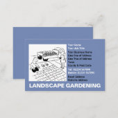 Landscape Gardening Cartoon Business Card (Front/Back)