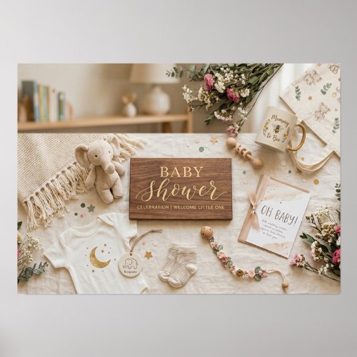 Landscape Giclee Photo Print Baby Shower Holder
