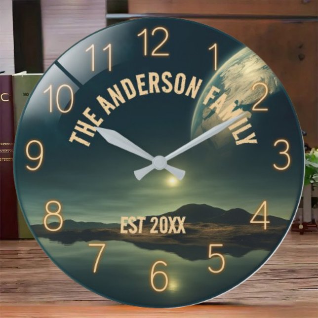 Landscape glass nature earth scenery scenic large clock (Creator Uploaded)