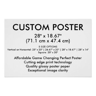 Landscape Glossy Custom Poster 28" x 18.67"