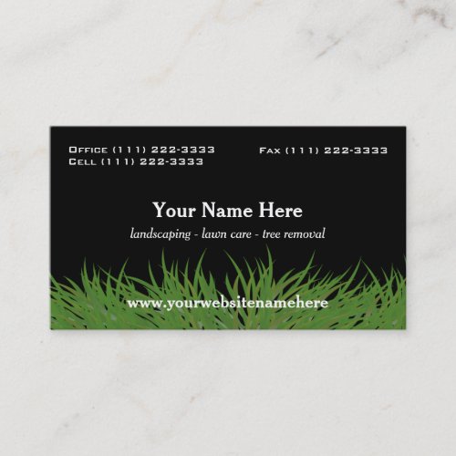 Landscape Green Grass Business Card
