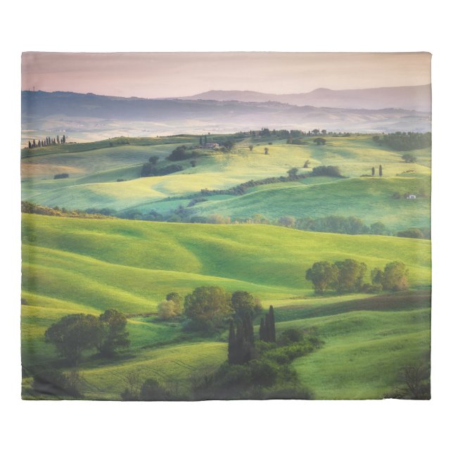 Landscape Greenery: Light Painted Serenity Duvet Cover (Front)