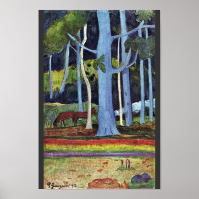 Landscape In Tahiti By Gauguin Paul (Best Quality) Poster (Front)