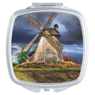 Landscape in the Netherlands Compact Mirror