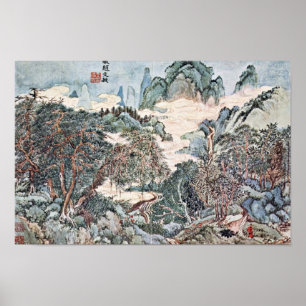 Landscape In The Style Of Chao Meng-Fu By Wang Poster