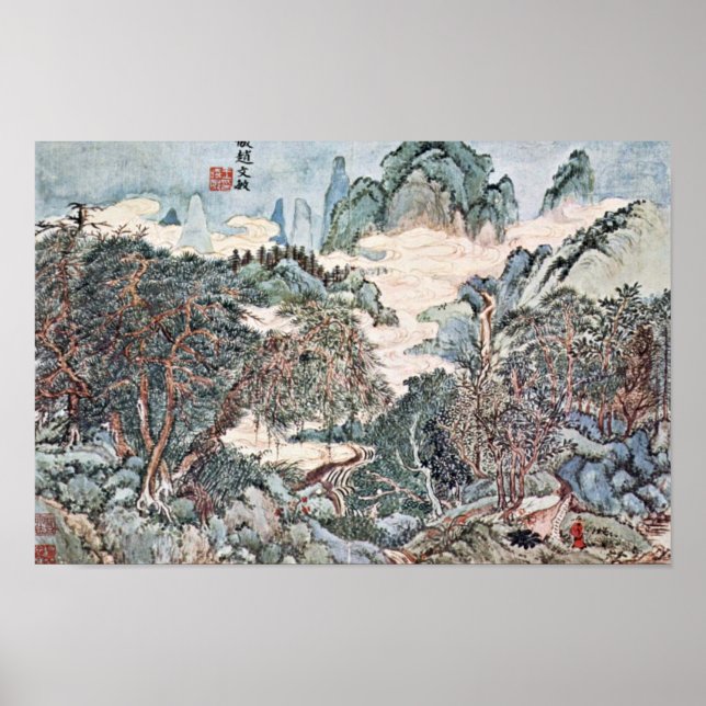Landscape In The Style Of Chao Meng-Fu By Wang Poster (Front)