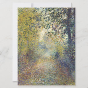 Landscape In the Woods (by Pierre-Auguste Renoir) Card
