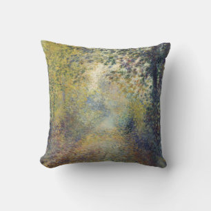 Landscape In the Woods (by Pierre-Auguste Renoir) Throw Pillow