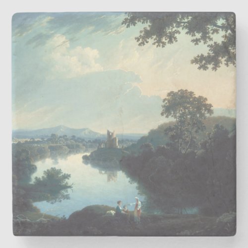 Landscape in Wales 1809 Thomas Wright  Stone Coaster