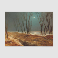 Landscape in Winter at Moonlight by Carl Blechen
