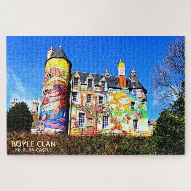 Landscape Kelburn Castle Scotland Boyle Clan Jigsaw Puzzle (Horizontal)