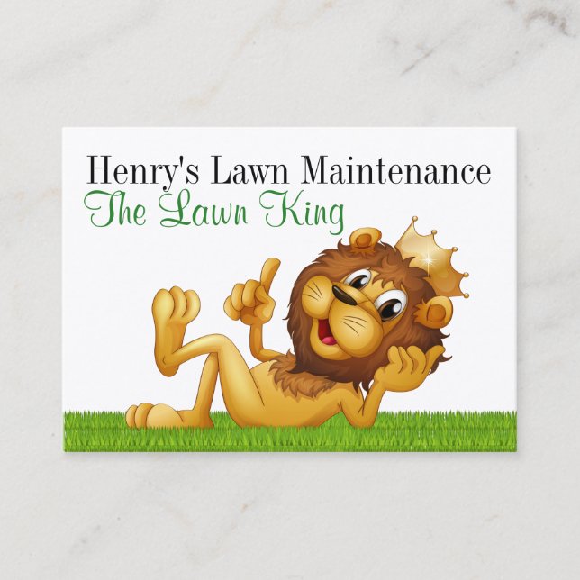 Landscape - Lawn Maintenance Business Card - SRF (Front)