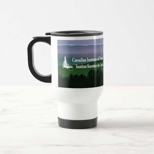 Landscape logo travel mug (Left)