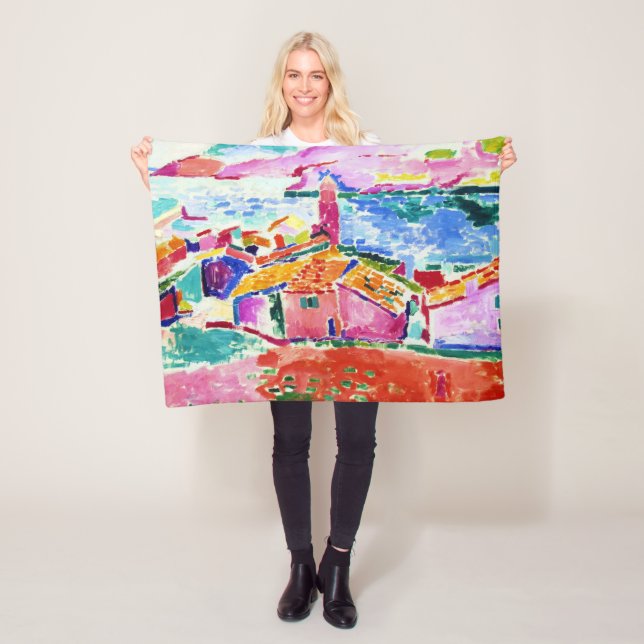 Landscape, Matisse Fleece Blanket (In Situ)