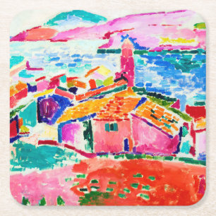 Landscape, Matisse Square Paper Coaster