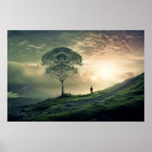 Landscape Meditation Serene Tranquil Poster