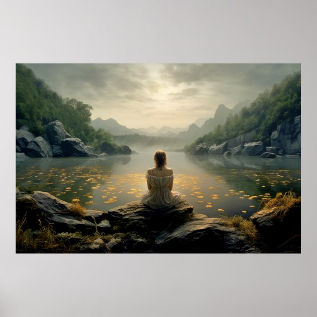 Landscape Meditation Serene Tranquil  Poster (Front)