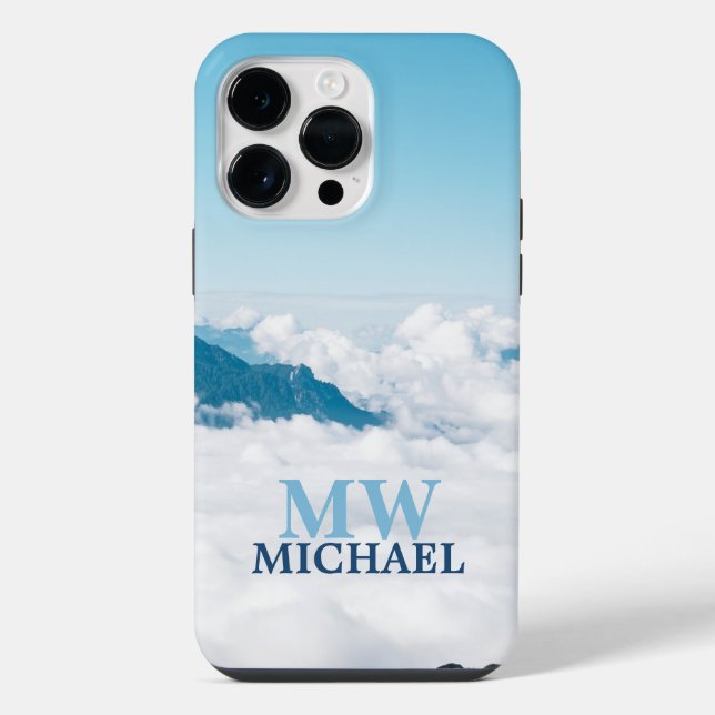 Landscape monogram iphone case (Back)