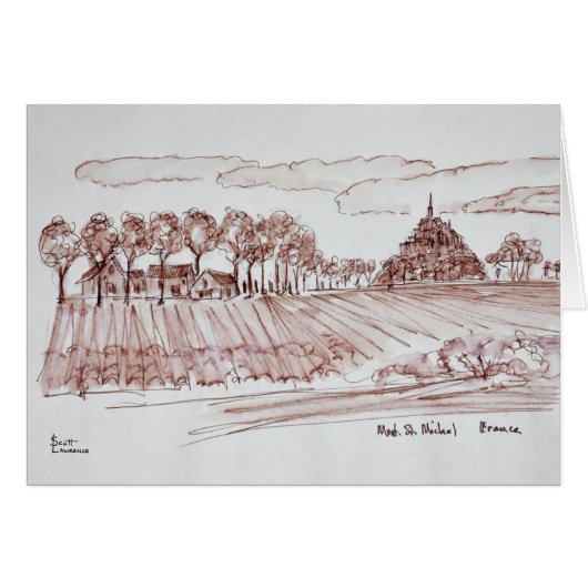 Landscape Mont Saint-Michel | Normandy, France Cards (Front Horizontal)