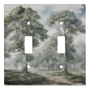 Landscape Moody Trees Light Switch Cover