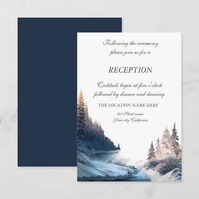 Landscape,Nature,Forest Reception Invitation | Zazzle