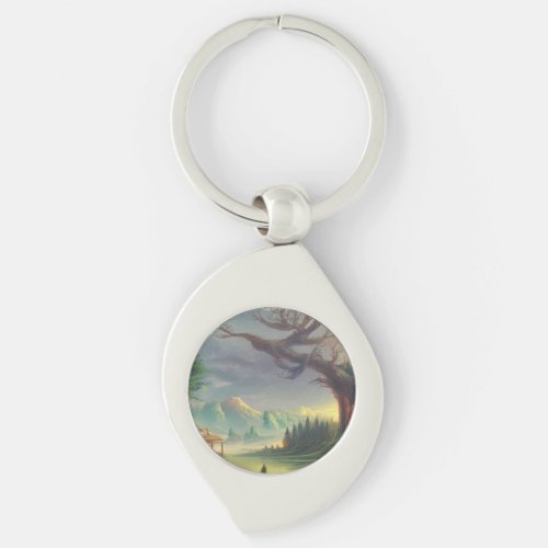Landscape Nature Outdoor Dreamy Aesthetic Keychain