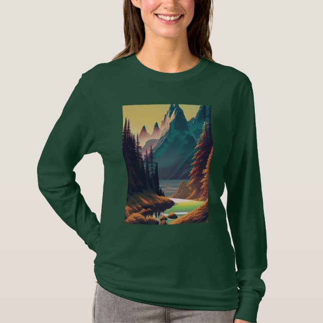 Landscape Nature Water T-Shirt (Front)