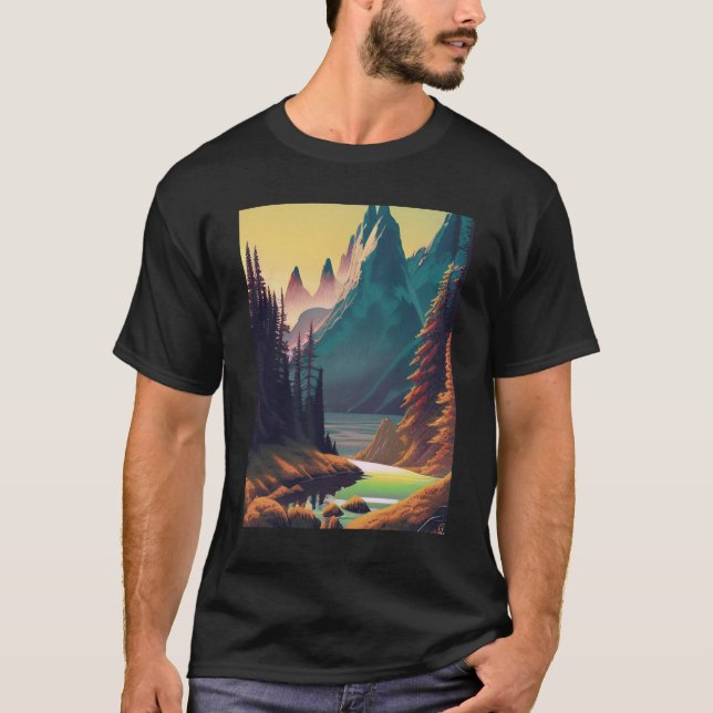 Landscape Nature Water T-Shirt (Front)