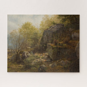 Landscape Near Conway, North Wales (by A.H. Wyant) Jigsaw Puzzle