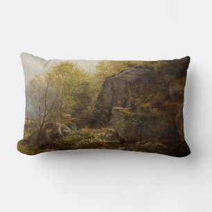 Landscape Near Conway, North Wales (by A.H. Wyant) Lumbar Pillow