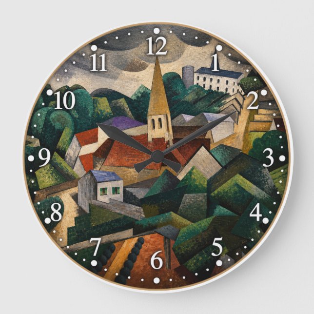 Landscape near Hardricourt Large Clock (Front)
