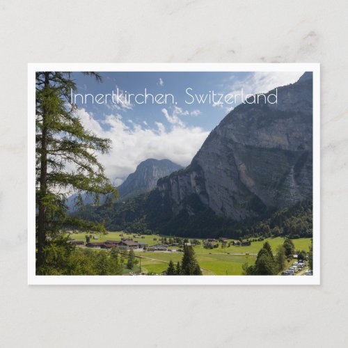 Landscape near Innertkirchen Switzerland Postcard