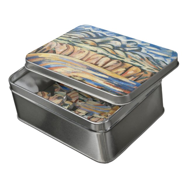 Landscape, New Mexico by Marsden Hartley, Fine Art Jigsaw Puzzle (Lid Open)