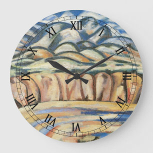 Landscape, New Mexico by Marsden Hartley, Fine Art Large Clock