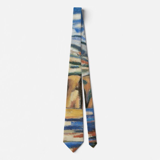 Landscape, New Mexico by Marsden Hartley, Fine Art Neck Tie (Front)