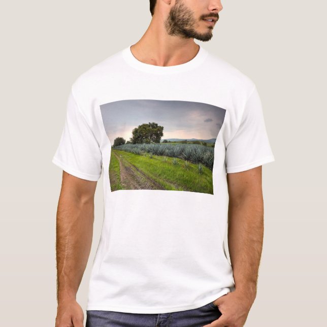 Landscape Of Blue Agave T-Shirt (Front)